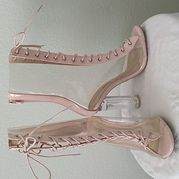 Fashion Nova Shoes - ❗*LAST CHANCE* Fashion nova clear heel booties!